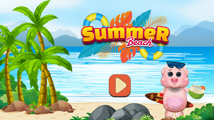 Beach Summer - HTML5 Game - Construct3 - 1