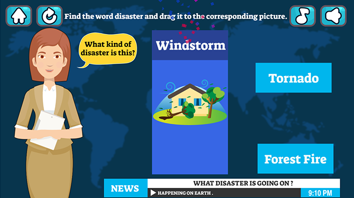 Disaster Quiz Natural - HTML5 Game - Construct3 - 2