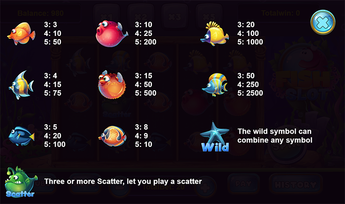 Fish Slot - HTML5 Game - 2