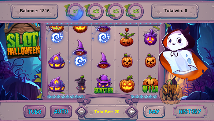 Halloween Slot - HTML5 Game - 4