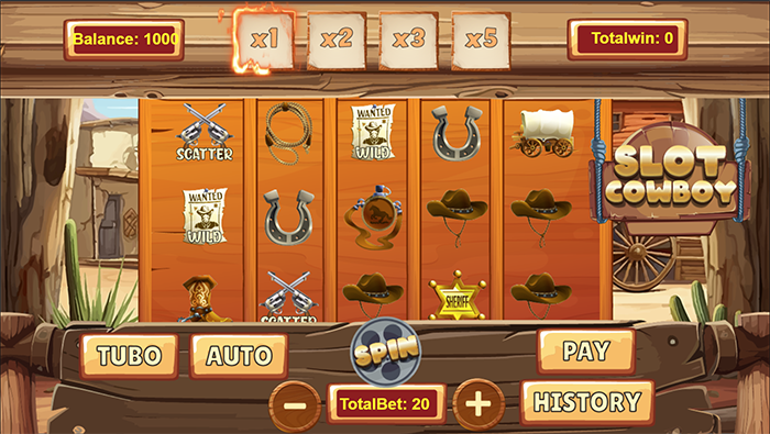 Slot Cowboys - HTML5 Game - 1