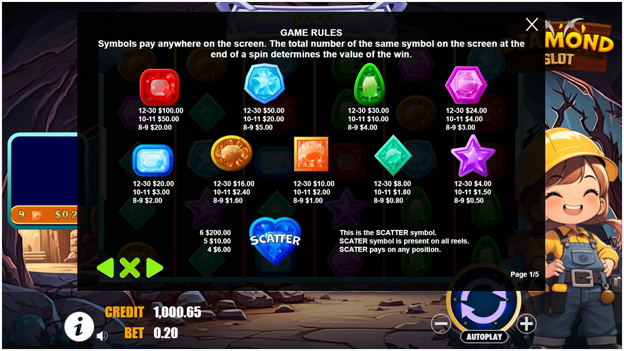 Slot Diamond - HTML5 Game