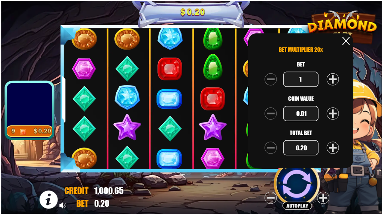 Slot Diamond - HTML5 Game