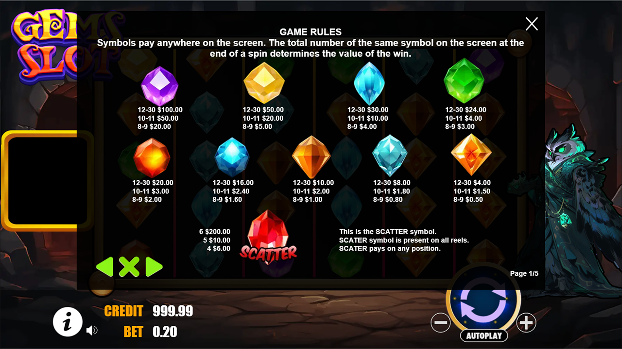 Slot Gems - HTML5 Game