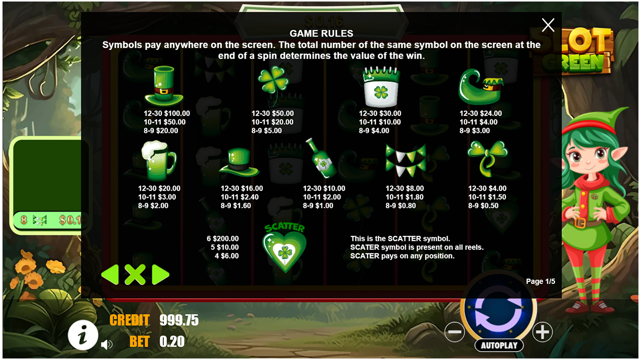Slot Green - HTML5 Game - 3