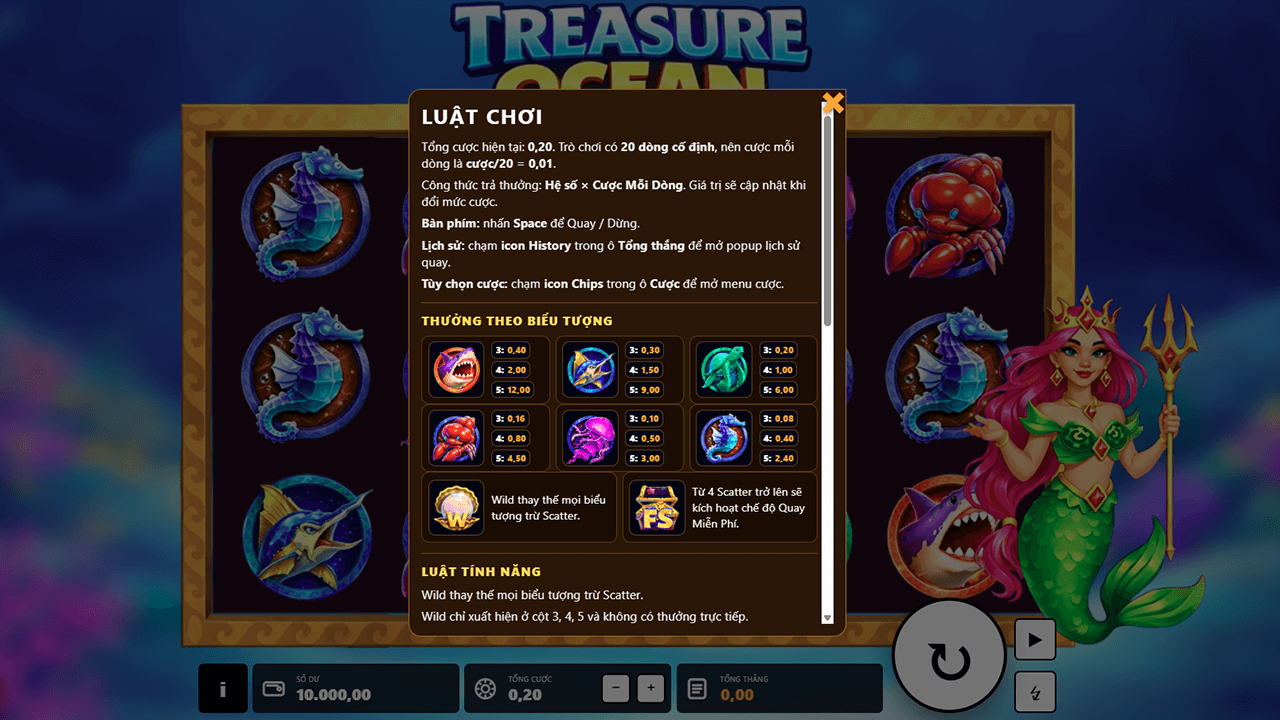 Treasure Ocean - Construct 3 HTML5 Game Source Code